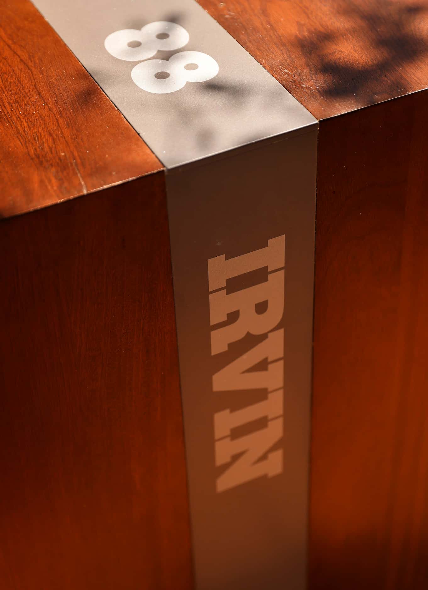 Wood tables are named for the Dallas Cowboys Ring of Honor members, including Michael Irvin,...
