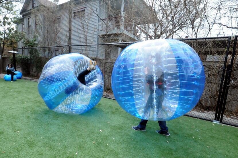 Bubble soccer: Soccer with giant protective bubbles. In warm weather, you can play at the...
