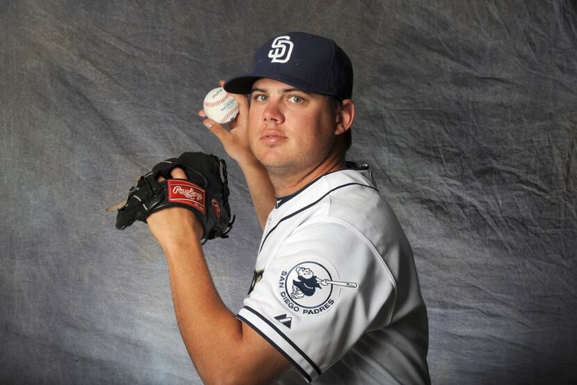 PEORIA, AZ - FEBRUARY 27:  Cory Burns #77 of the San Diego Padres poses for a portrait...