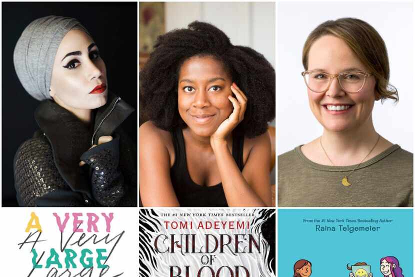 The North Texas Teen Book Festival will be headlined by (left to right)

 Tahereh Mafi, Tomi...