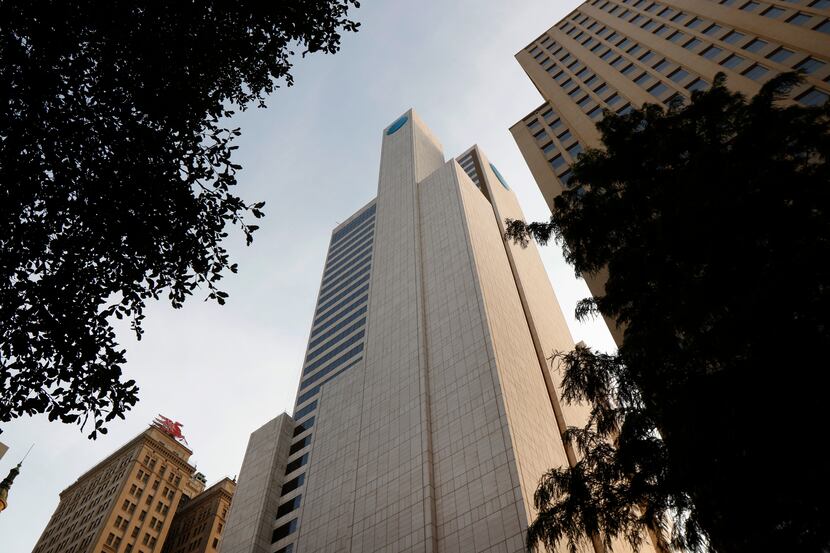 The 37-story Whitacre Tower was built in 1982 in downtown Dallas