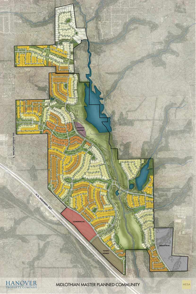 Hanover Property's new development is planned on the north side of U.S. 287.