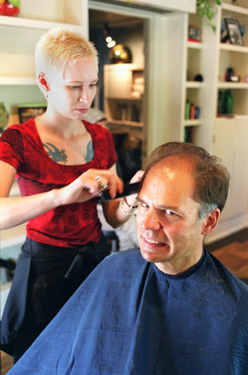 
Stylist Annette Jensen helped not-so-sure-about-this Steve get a makeover for F!D in April...