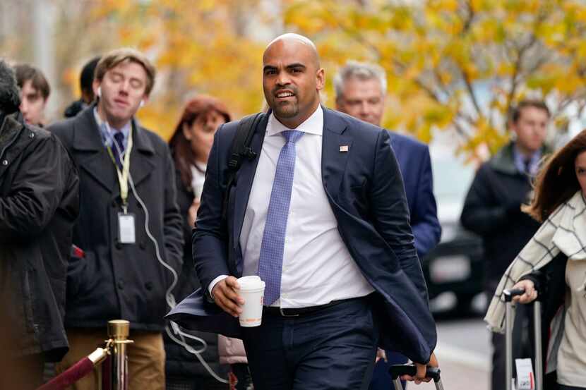 Rep.-elect Colin Allred, D-Texas., arrives for orientation for new members of Congress on...