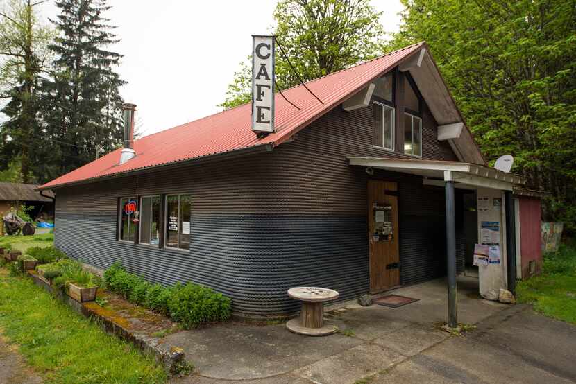 The landmark Cable Cookhouse Cafe in Sayward, northern Vancouver Island. 