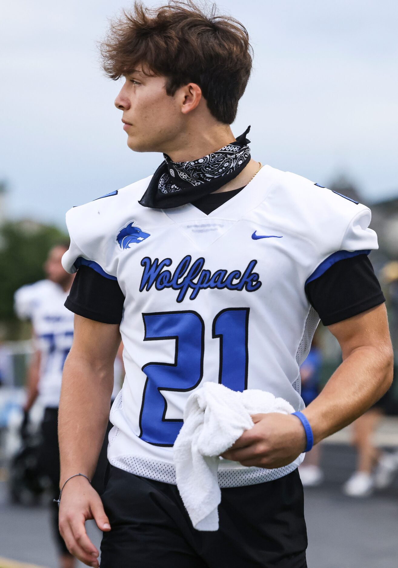 Plano West Senior High Dermot White (21) during the game between Keller High School and...