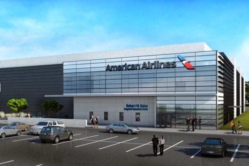  This is an illustration of American Airlines' new operations center in Fort Worth. The...