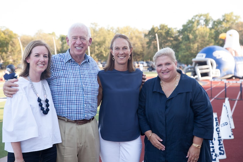 Left to right: Nita Clark, Episcopal School of Dallas campaign co-chair; Don Carty, ESD...