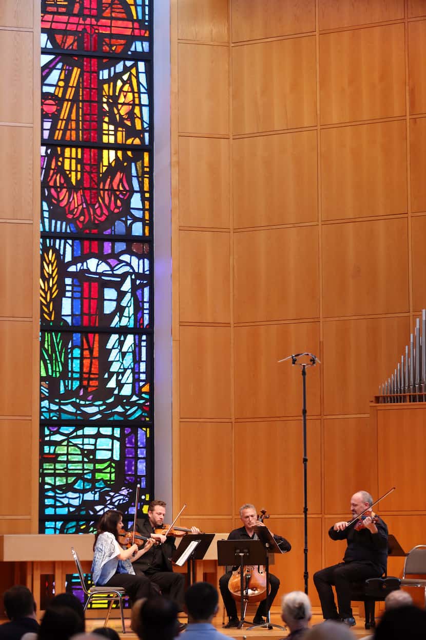 The Pacifica String Quartet performed in a Chamber Music International concert at St....