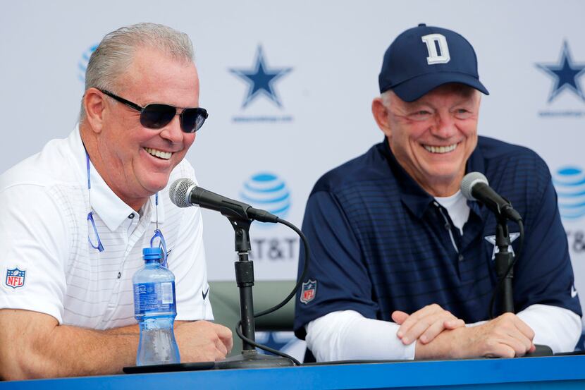 Dallas Cowboys executive vice president Stephen Jones 

and Dallas Cowboys owner and general...