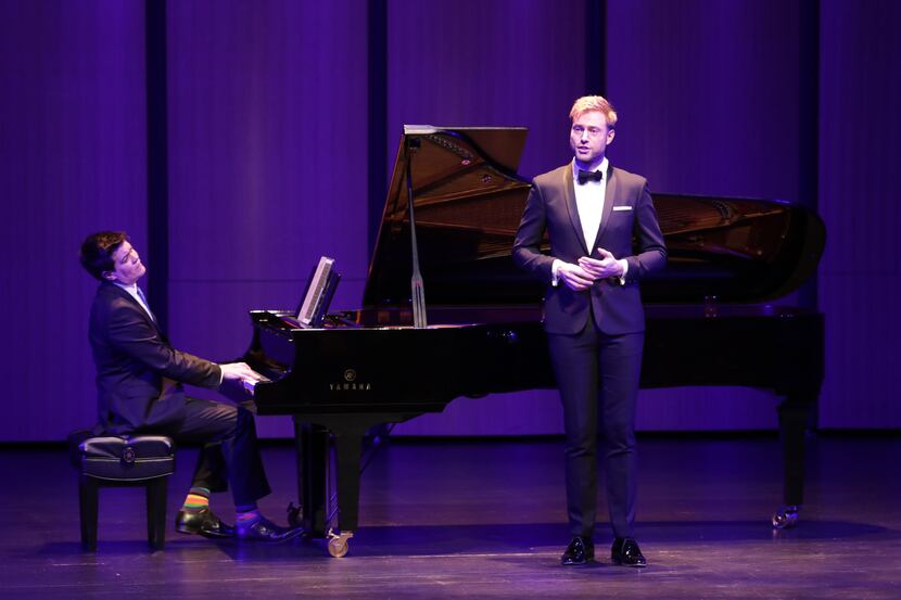 Baritone Benjamin Appl and pianist James Baillieu perform at Moody Performance Hall in...