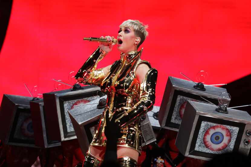 Katy Perry performs at American Airlines Center in Dallas, TX, on Jan. 14, 2018. 