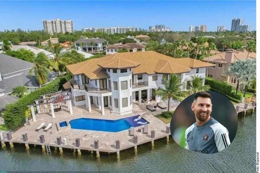 Esta es la mansión de casi 11 millones de dólares que Lionel Messi compró en Miami.