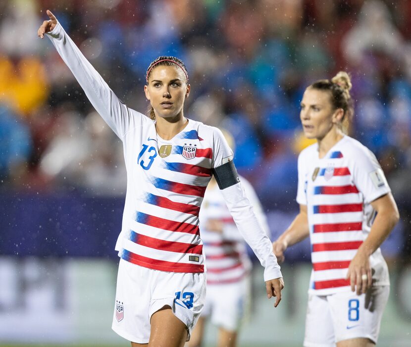 FRISCO TX - OCTOBER 17: USA forward Alex Morgan (#13) during the CONCACAF WOmen's...