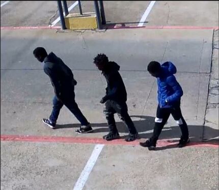 Police are looking for these three men. (Dallas Police Department)