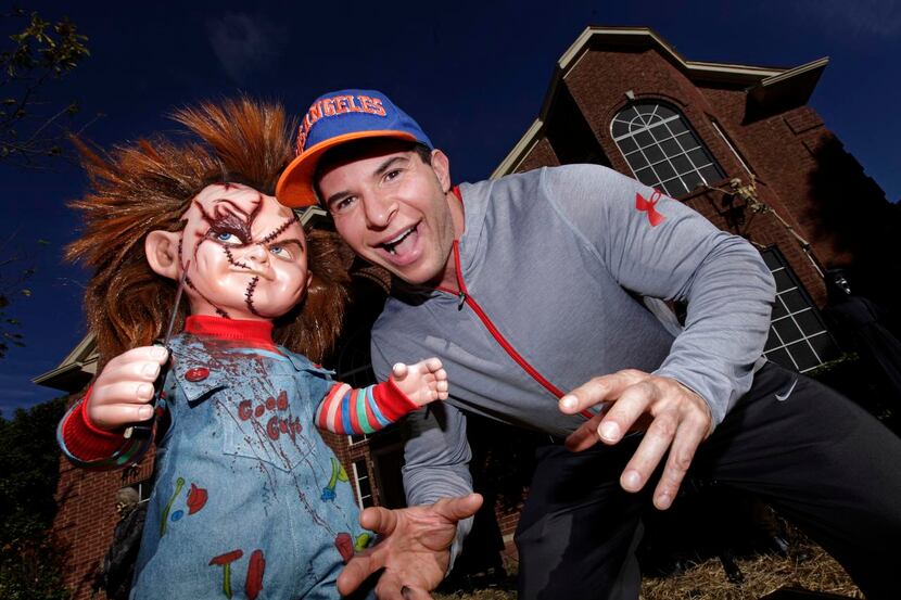 Chucky and Tony Giles  are counting down the days to Halloween. Last year, there was a line...