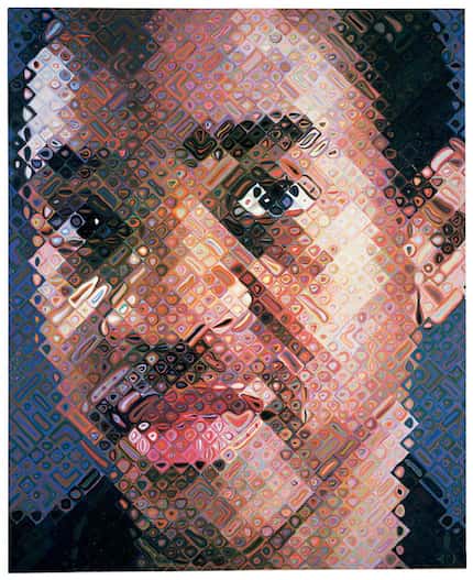 Chuck Close, Lyle, 1999. Oil on canvas. Whitney Museum of American Art; Gift of The American...