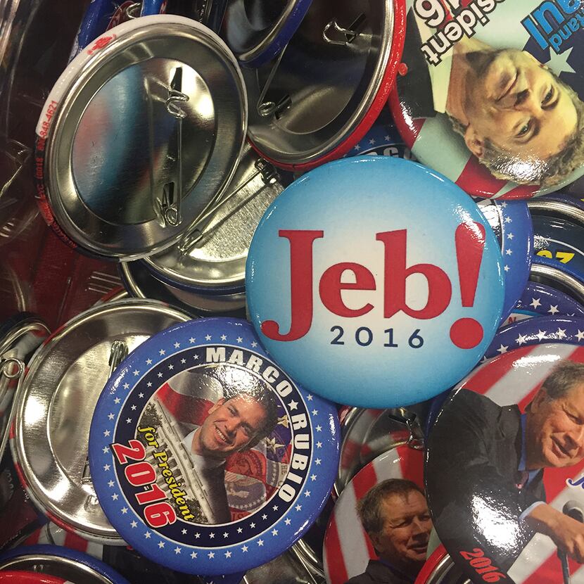  Need a Jeb!, Marco Rubio or Rand Paul button? All were available.