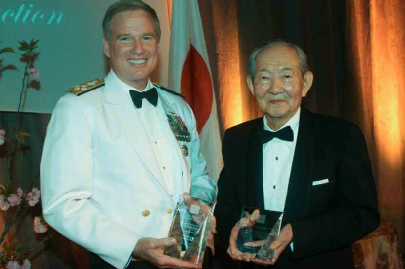 Retired Adm. Patrick Walsh, with Shogo Kamei, picked up the 2012 Sun and Star Legacy Award...