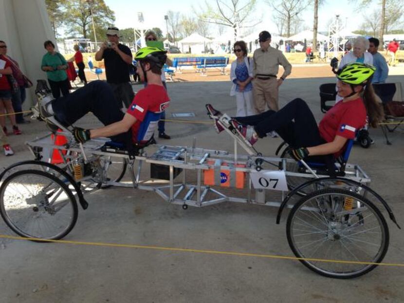 
Parish Episcopal School students Byron Hameline and Sophie Alford compete in the NASA Human...