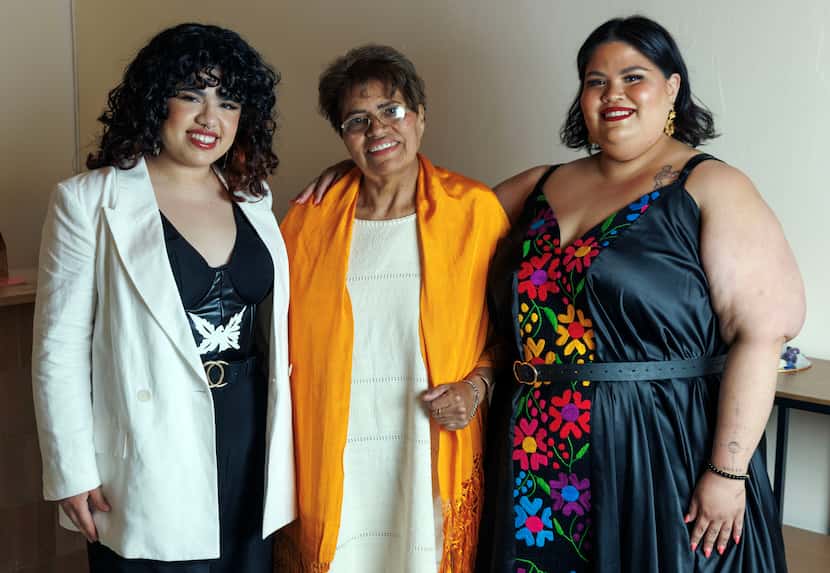 Co-owners Sofia Lobatos (left) and Esti Romero (right) stand with Romero’s mother Irma...