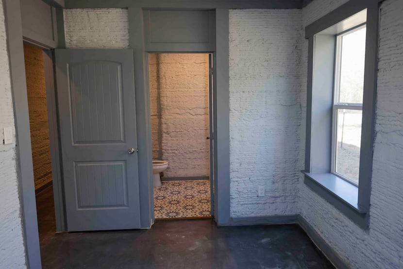 Interior of the first 3D printed house by MRB Robotics in Mabank. Owner Craig Pettit opted...