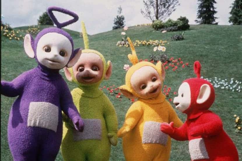 The Teletubbies, from left, Tinky Winky, Dipsy, Laa-Laa and Po are shown in this 1998...