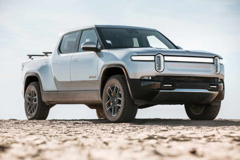 The Rivian R1T, the startup automaker's first electric full-size pickup. (Rivian)