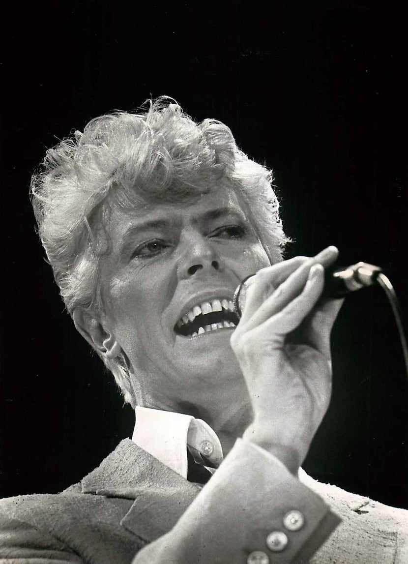 August 29, 1983 - David Bowie performs at Reunion Arena in Dallas.