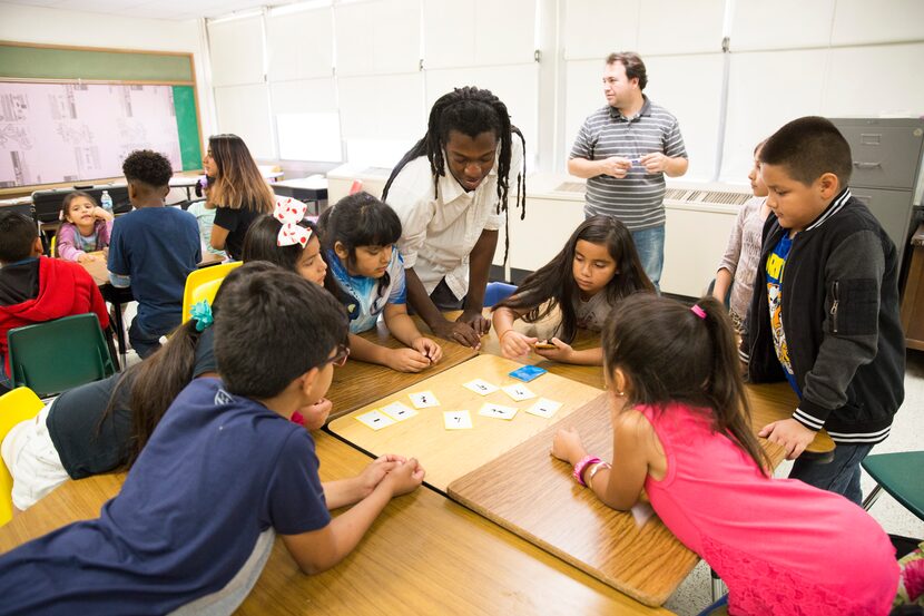 Young Musicians students study music theory at Silberstein Elementary