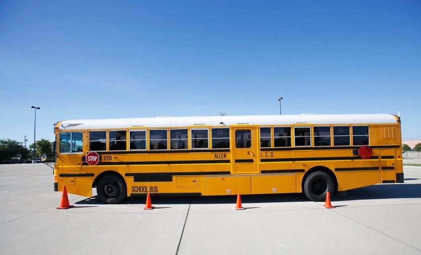 
Angie Ortiz, maneuvering the bus through a drill in the parking lot, took third place this...