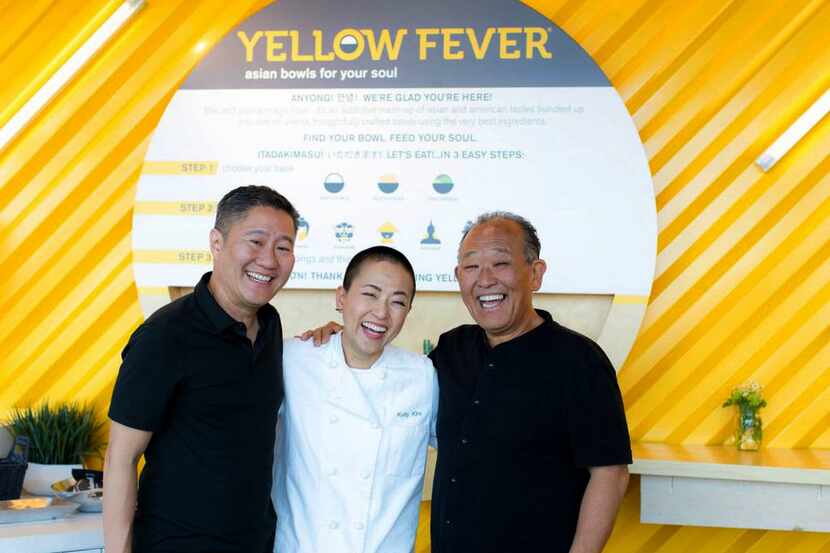 Kelly Kim, center, is the owner and executive chef of Yellow Fever.