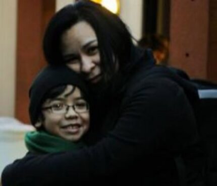  Sandy Vasquez and her 13-year-old son Ethan. Ethan was killed and his mother was critically...