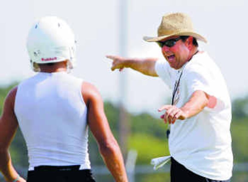  West Mesquite coach Mike Overton (right) will face his friend Gary Kinne on Friday at...