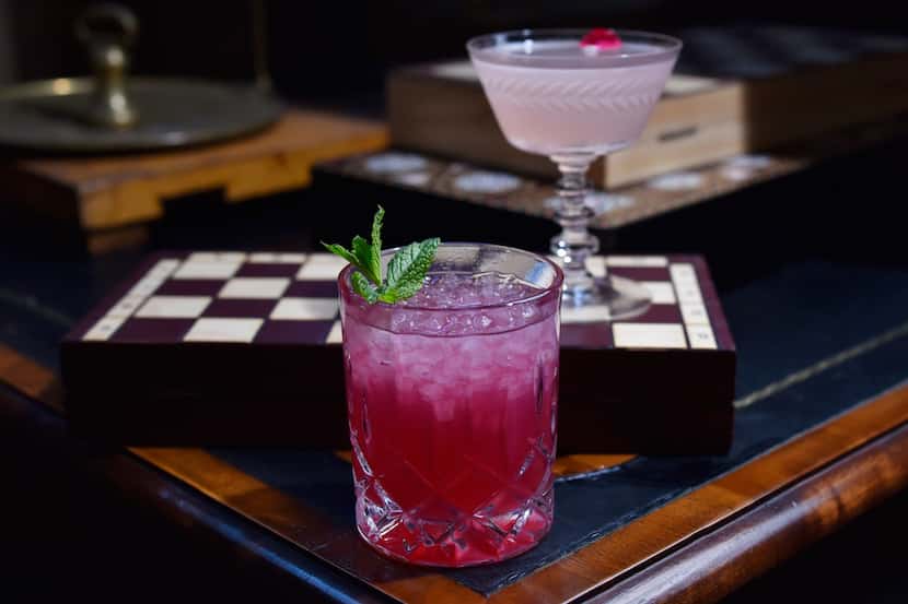 Settle in for a vibrant cocktail at the Botanist in the Bishop Arts District.