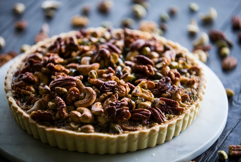 Caramelized Nut Tart