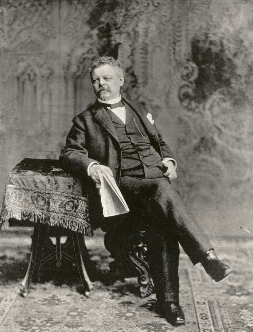 This image provided by the Pabst Mansion museum shows Pabst Brewery founder Frederick Pabst...