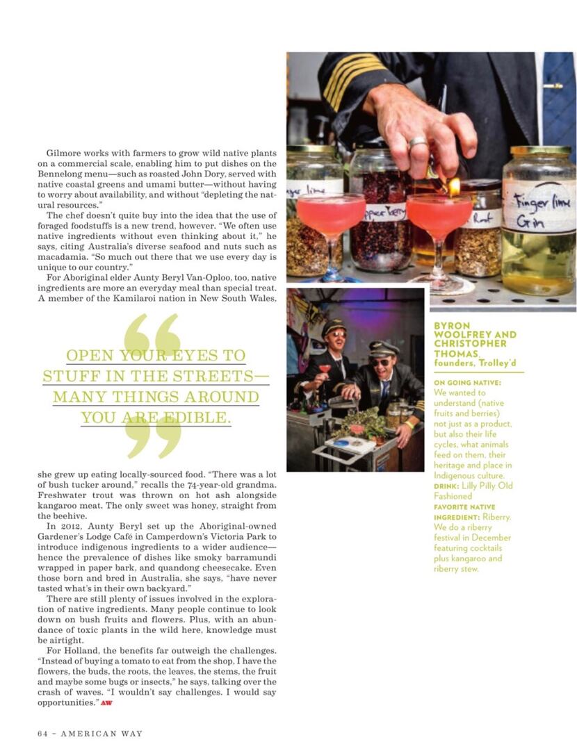 Two photos in the March issue of American Way drew complaints for depicting bartenders in...
