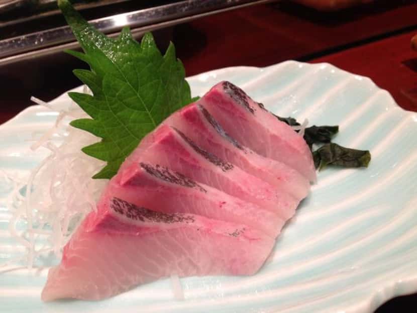 
Kampachi sashimi 
