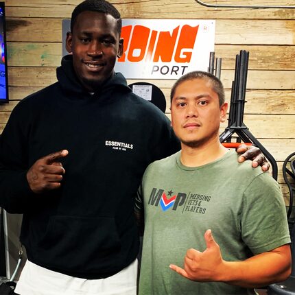 Aldon Smith and Yves Cachuela met in 2019 at a Los Angeles gym and eventually struck up a...