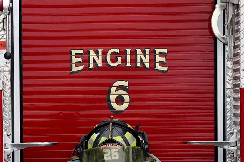  April 20, 2011--The equipment of Eastland firefighter Gregory Mack Simmons sits on the fire...
