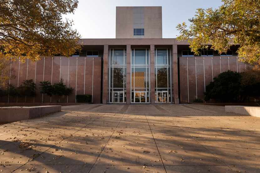 An exterior view of the Texas Supreme Court in Austin, Texas, Friday, December 10, 2021. The...