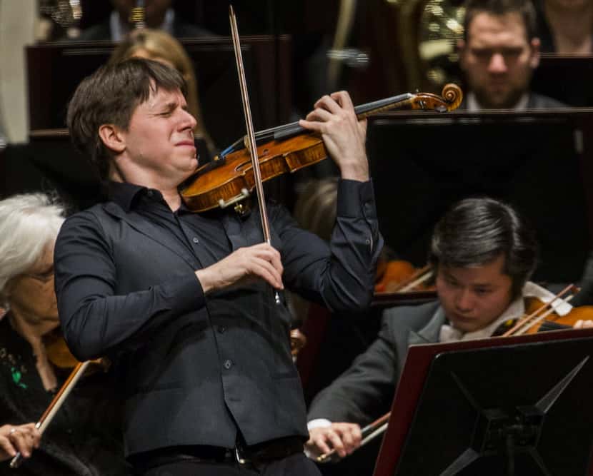 Violinist Joshua Bell performed with the Fort Worth Symphony Orchestra on Feb. 6, 2016, at...