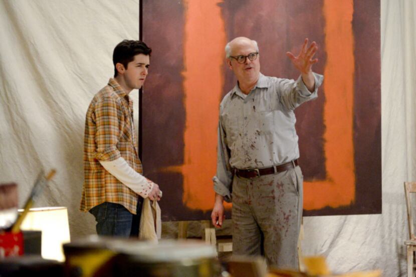 Kieran Connolly (right), as Mark Rothko, and Jordan Brodess, as Ken, rehearse the Dallas...