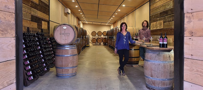 Benjamin Calais, right, is owner and winemaker at Calais Winery.