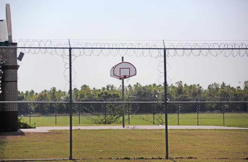 State regulations require Medlock to have outdoor recreation areas, such as basketball courts.