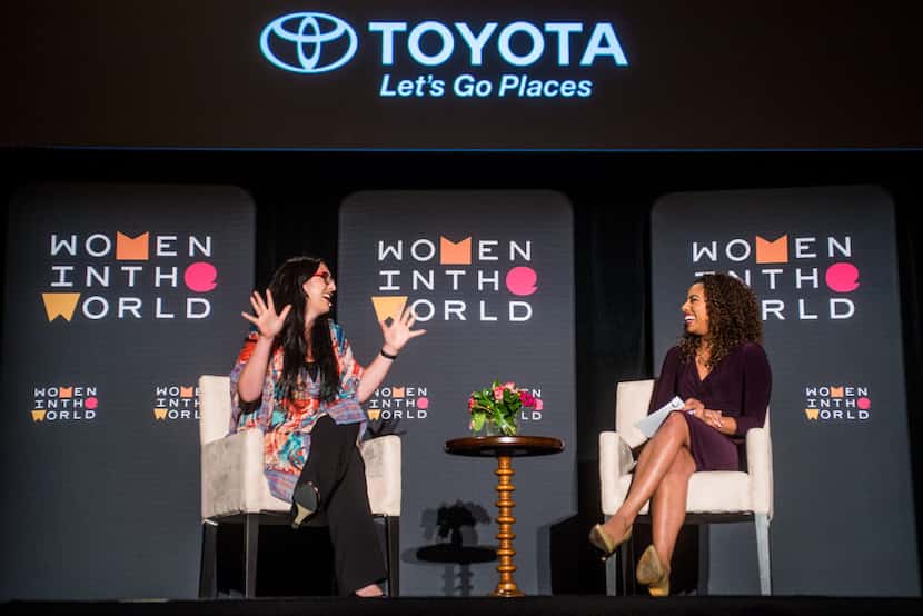 The Women in the World live event series honored Maxeme Tuchman (left) as the newest...