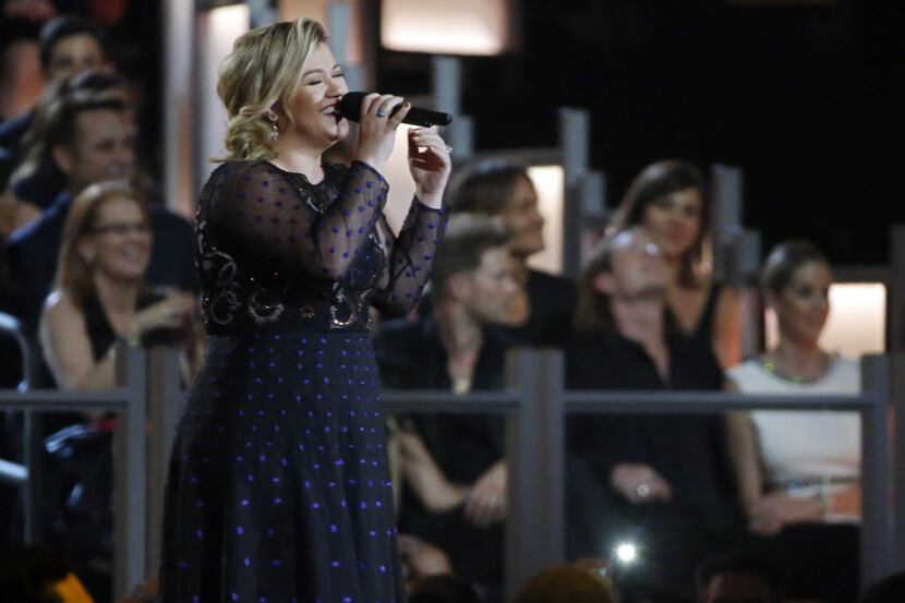 Kelly Clarkson performs during the 2015 Academy of Country Music Awards Sunday, April 19,...