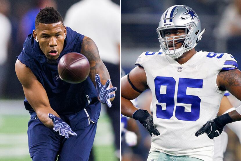 Pictured above: Wide receiver Terrance Williams (left) and defensive lineman David Irving.