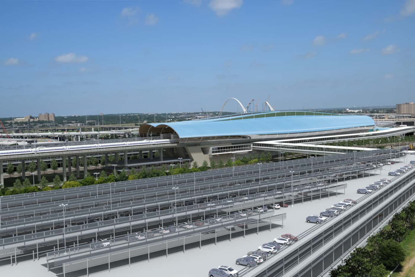 Texas Central Partners on Monday released renderings and a location for the proposed high...